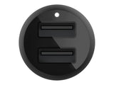 BELKIN BOOST CHARGE 24w USB-A Dual Car Charger w/ 1M PVC A-LTG Black
