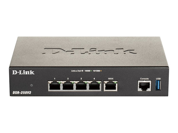 D-LINK Double-WAN Unified Services VPN Router 1 Gigabit WAN Port 3 Gigabit LAN Ports 1 Configurable Gigabit Port 950Mbps Firewall