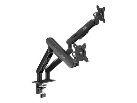 AOC AM420 bras pour - pour 2 écrans LCD / plasma - pour bureau - alliage d'aluminium - noir - Taille d'écran :17"-34"