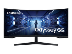 SAMSUNG ODYSSEY G5 - LC34G55T 34p 165Hz - Ecran gaming incurvé - UWQHD 3440x1440 - VA - 1ms - HDR10 - 250cd/m² - 2500 : 1 - HDMI- DP