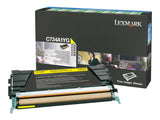 LEXMARK C734,  X734 cartouche de toner jaune capacité standard 6.000 pages pack de 1 retour programme