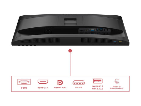 AOC 24E4U 23.8p FHD IPS 120Hz 4ms 300cd/m2 D-Sub HDMI DP HUB USB PIVOT