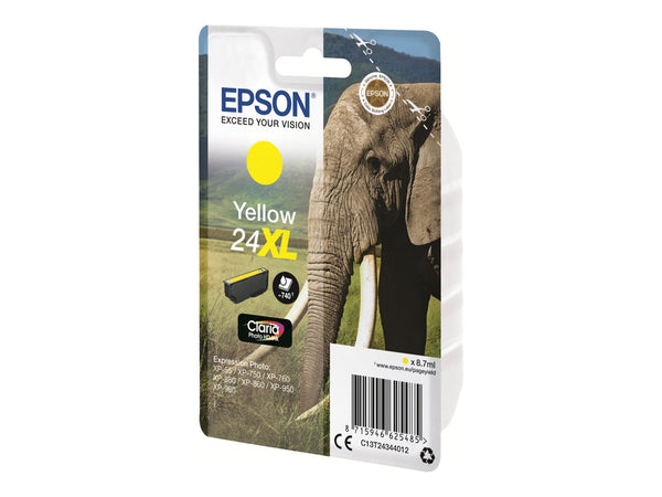 EPSON 3LB 24XL ink cartridge yellow high capacity 8.7ml 740 pages 1-pack blister without alarm