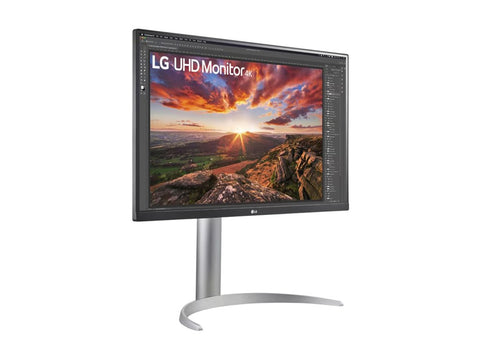 LG 27UP850K-W.AEU Écran LED - 27p - 3840 x 2160 4K UHD - IPS - 400 cd/m² - 1200:1 - DisplayHDR 400- 5ms - 2xHDMI, DP hauts parleurs