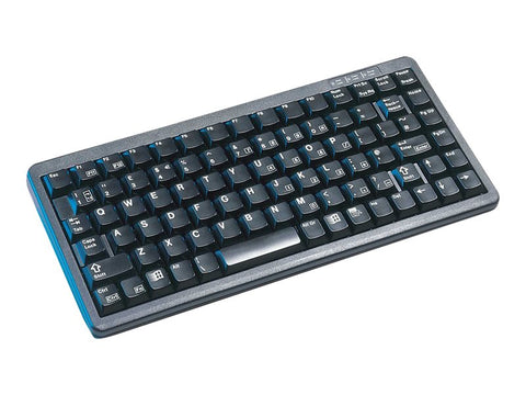 CHERRY COMPACT-KEYBOARD G84-4100 Clavier mécanique bas profil 86 touches USB+PS/2 noir Layout FRANCAIS