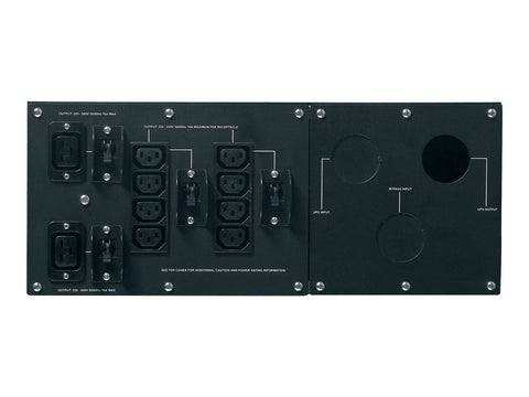 APC ServiceBypassPanel SU RT7500 10000VA Black 4U Rack/Tower Convertible