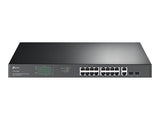 TP-LINK 18-Port Gigabit Rackmount Switch with 16-Port PoE+