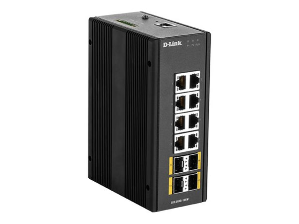 D-LINK 12 Port L2 Managed Switch with 8 x 10/100/1000BaseTX ports & 4 x 100/1000BaseSFP ports