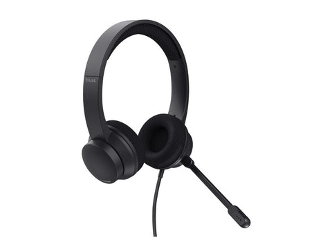 TRUST HS-260 USB - USB C Noise Cancelation On Ear PC Headset ECO