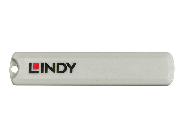 LINDY USB Type C Port Blocker Key - Pack of 4 Blockers White
