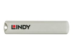 LINDY USB Type C Port Blocker Key - Pack of 4 Blockers White