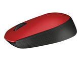 LOGITECH M171 Mouse wireless 2.4 GHz USB wireless receiver black red