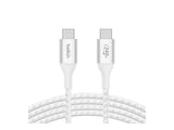 BELKIN Boost Charge 240w USB-C to USB-C Cable 1M White