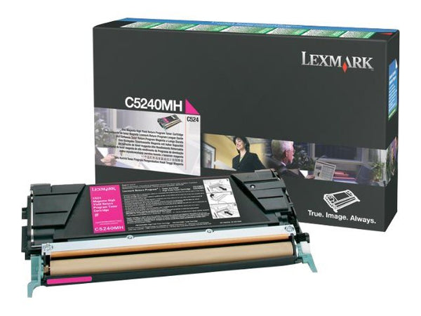 LEXMARK C524, C532, C534 cartouche de toner magenta haute capacité 5.000 pages pack de 1 retour programme