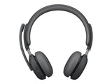 LOGITECH HEADSET - Zone Wireless 2 UC - GRAPHITE UC - 2.4GHZ/BT - EMEA-914 - A00174 A00172 NO STAND