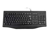 MCL Clavier USB filaire Azerty touches silencieuses – Noir