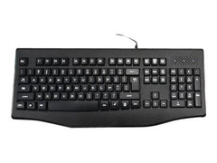 MCL Clavier USB filaire Azerty touches silencieuses – Noir