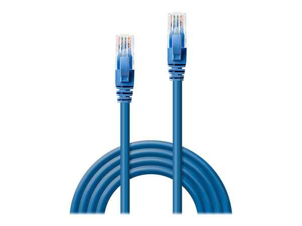 LINDY Cat.6 UTP Cable Blue 0.3m