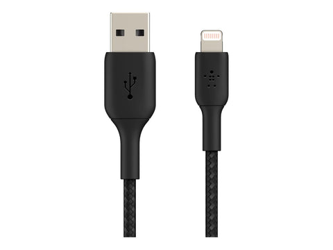 BELKIN BOOST CHARGE USB-A to Lightning Cable Braided 3M Black