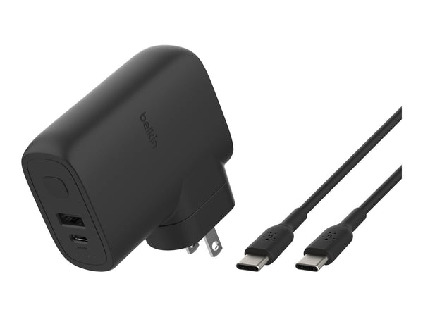 BELKIN Hybrid Wall Travel Charger 25w + 5k Power Bank UK EU US AU Black