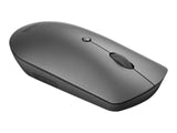 LENOVO ThinkBook Silent - Souris - droitiers et gauchers - bleu optique - 3 boutons - sans fil - Bluetooth 5.0 - gris de fer