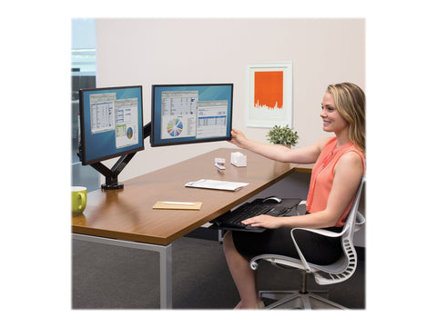 FELLOWES Bras porte écran double Platinium Série