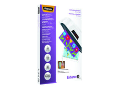 FELLOWES POCHETTES A3-DOS ADHESIF-80 MICRONS