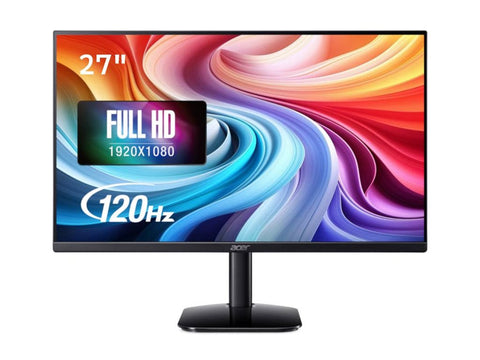 ACER Monitor Standard KA272G0bi 27p FHD 120Hz HDMI 75Hz VGA LED IPS Flat 4ms VGA HDMI 3Years Warranty