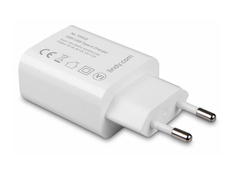 LINDY 18W Single Port USB Type A Charger