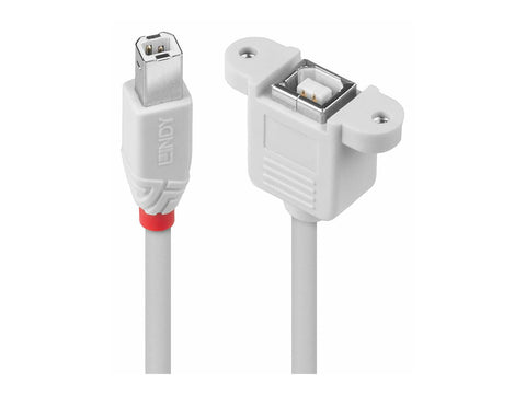 LINDY USB 2.0 extension BM/BF 0.5m TypeB plug an TypeB coupling