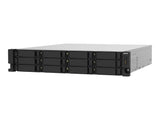 QNAP TS-1232PXU-RP-4G 12-Bay rackmount NAS AL324 4Go DDR4 UDIMM RAM SATA 6Gb/s 2x 10GbE SFP+ 2x 2.5GbE 1x PCIe Gen2 x2 slot 250W