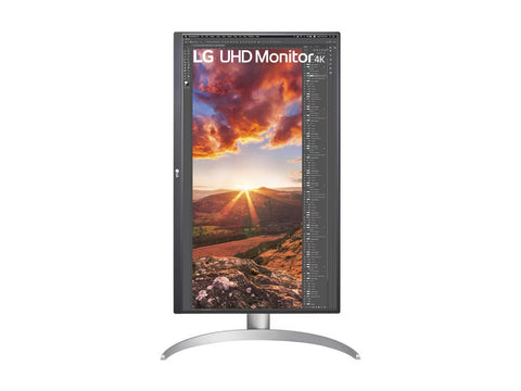 LG 27UP850K-W.AEU Écran LED - 27p - 3840 x 2160 4K UHD - IPS - 400 cd/m² - 1200:1 - DisplayHDR 400- 5ms - 2xHDMI, DP hauts parleurs