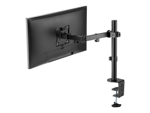 TNB ERGO Line Single Height Adjustable Monitor Stand Screen Pole With Simple Articulation And Height Adjustment