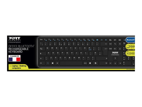 PORT DESIGNS Rechargeable Bluetooth Keyboard Ultra Slim and Elegant Design Rechargeable Battery 10meters Bluetooth range Compatible