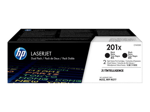 HP 201X original LaserJet Toner cartridge CF400XD Black High Yield 2-pack