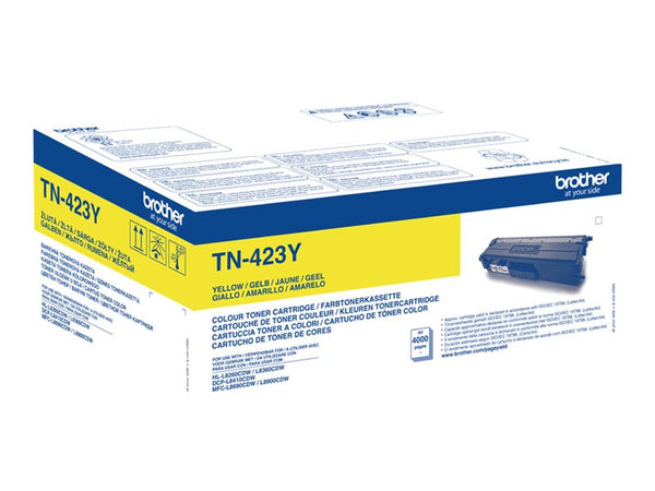 BROTHER TN423Y Toner Cartouche Jaune Grande Capacité 4.000 pages pour Brother HL-L8260CDW, L8360CDW