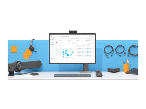 LOGITECH BASE Microsoft Teams Rooms no AV with Tap + Intel NUC Video conferencing kit Certified for Microsoft Teams graphite