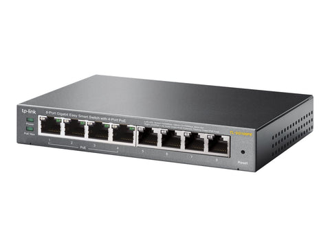 TP-LINK 8-Port Gigabit Desktop PoE Easy Smart Switch, 8 Gigabit RJ45 Ports inkl. 4 PoE Ports, 55W PoE Gesamtleistung