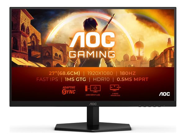 AOC 27G42E 27p Gaming Monitor 180Hz 1920x1080 1ms HDMI DP Black