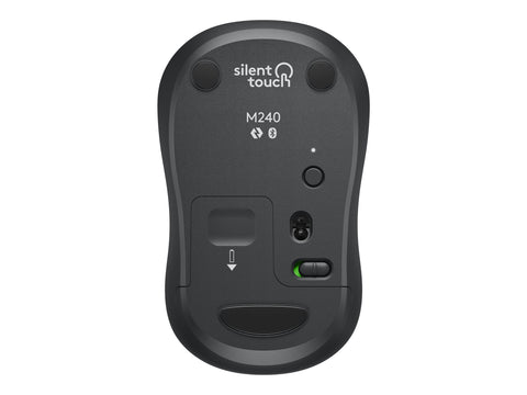 LOGITECH M240 Silent Mouse right and left-handed optical 3 buttons wireless Bluetooth graphite