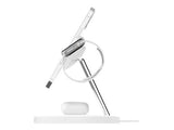 BELKIN BOOST CHARGE PRO MagSafe 3-in-1 Charging Stand Watch fast charge w PSU EU Power Supply White