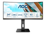 AOC CU34P2A 34p VA Curved 3440x1440 H/A 150MM 100hz FreeSync Premium ULTRAWIDE USB HUB SPEAKERS DPx1 HDMIx2 VESA 100x100 PRO LINE