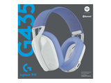 LOGITECH Lightspeed G435 Headset full size Bluetooth / 2.4 GHz radio frequency wireless white Discord Certified