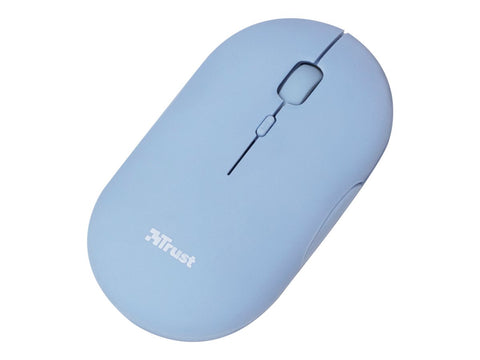TRUST Souris sans fil PUCK Ultra-plate rechargeable - Bleue