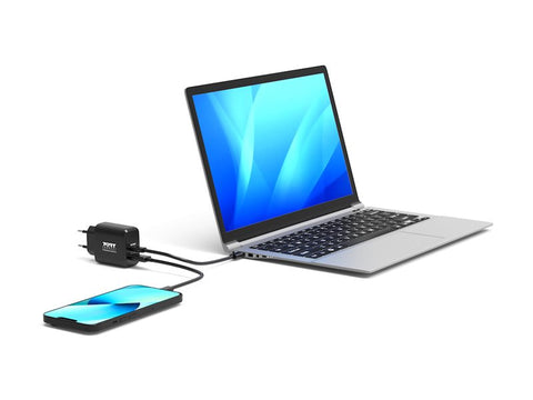 PORT DESIGNS CHARGEUR GaN 65W USB-C & USB-A