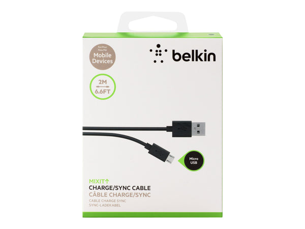 BELKIN MIXIT UP Micro-USB to USB ChargeSync Cable - 2M BLACK