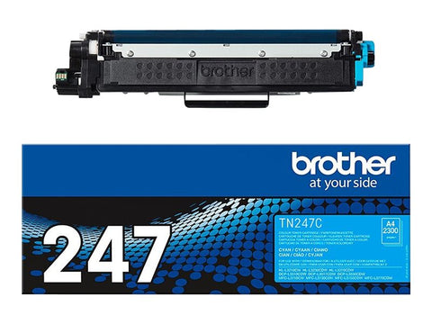 BROTHER TN247C Toner cyan haute capacité de 2300 pages pour Hl-L32xx DCP-L35xx MFC-L37xx