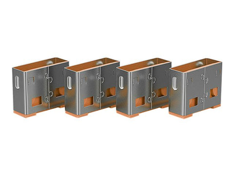 LINDY Clé USB et 4 bloqueurs de ports USB Orange