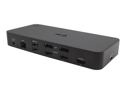 I-TEC USB 3.0/USB-C/Thunderbolt 3x 4K Docking Station 3xHDMI 2xDP GLAN 2xUSB-C 2xUSB 3.0 3.5mm Combo Audio/Mic PD 100W