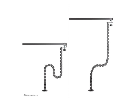 NEOMOUNTS Cable Spine Organizer for sit/stand desk frames clamp mounted black